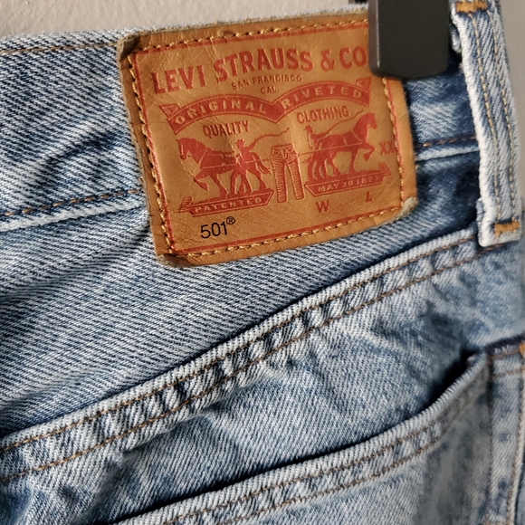 Levi’s 501 W24 White Oak Cone Selvedge Denim Button Fly Hi Rise Straight Jeans - Picture 5 of 9